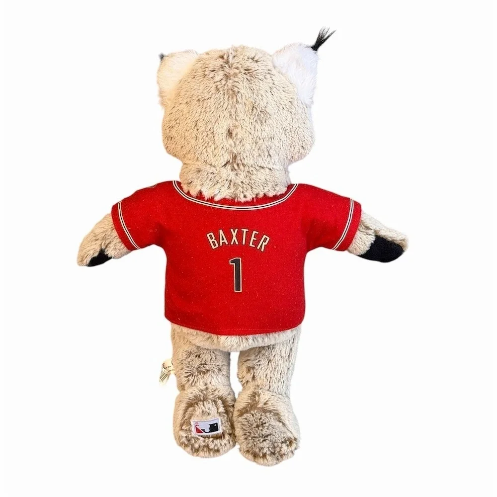 Arizona Diamondbacks Baxter Bobcat Mascot Plush Stuffed Animal Jersey #1